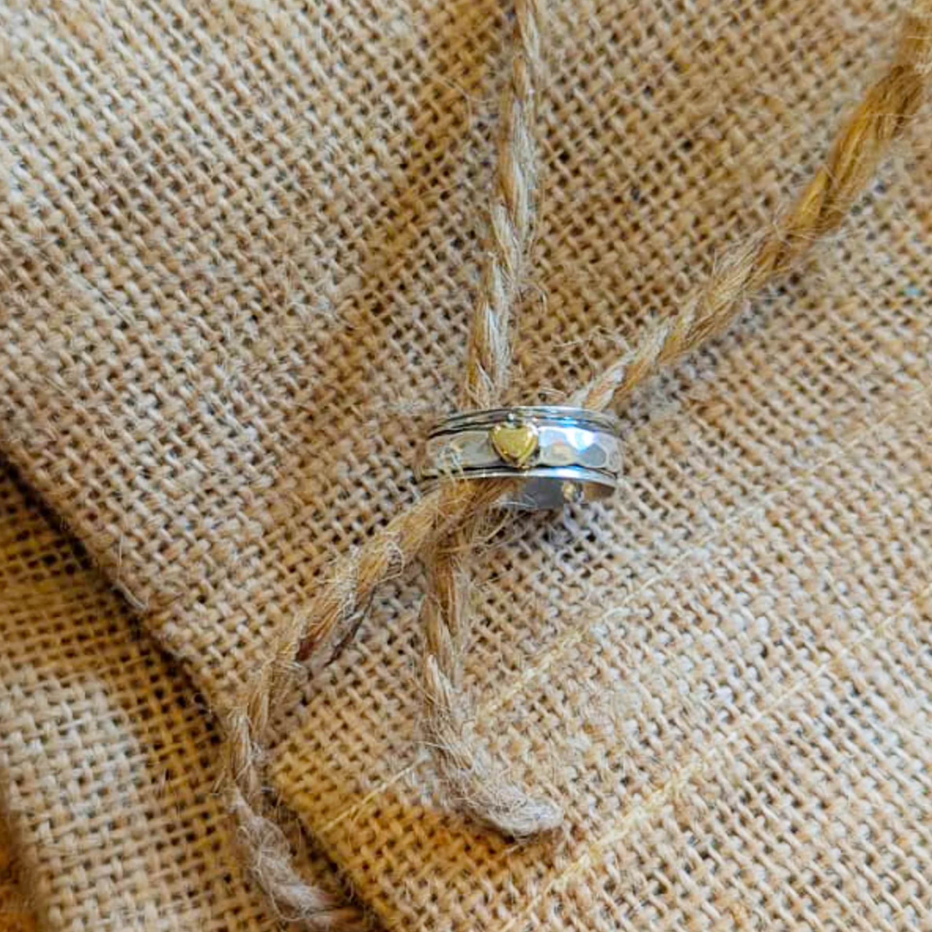 Silver Rings - Spinning Heart Ring - 11100087 Lifestyle