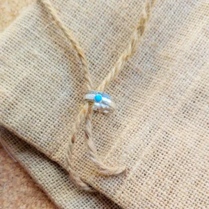 Silver Rings - Spinning Ocean Blue Opal Ring - 11100091 Lifestyle
