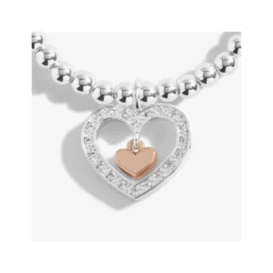 Silver Triple Plated - Bracelets - Happy Valentine's Day Close Up