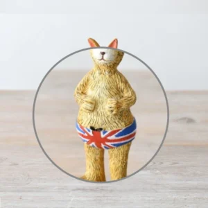 Standing Rabbit - British Union Jack Close Up