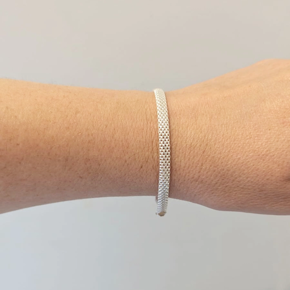 Sterling Silver Bracelets - Italian Tube Model