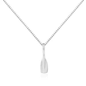 Sterling Silver Necklace - Rowing Oar Pendant
