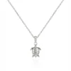 Sterling Silver Necklace - Turtle Pendant