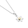 Sterling Silver - Necklace - Birthstone June Moonstone Daisy Pendant