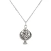 Sterling Silver Necklace - Large Flat Fish Pendant