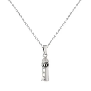 Sterling Silver Necklace - Lighthouse Pendant