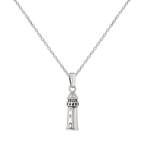 Sterling Silver Necklace - Lighthouse Pendant