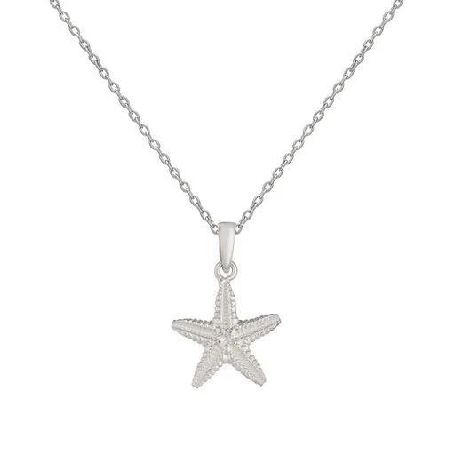 Sterling Silver Necklace - Starfish Pendant