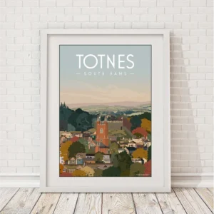 Totnes A4 Framed Print