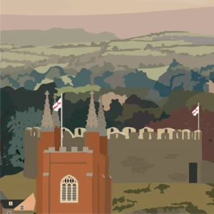 Totnes A4 Framed Print Close Up 2