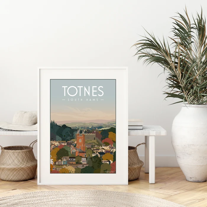 Totnes A4 Framed Print Lifestyle