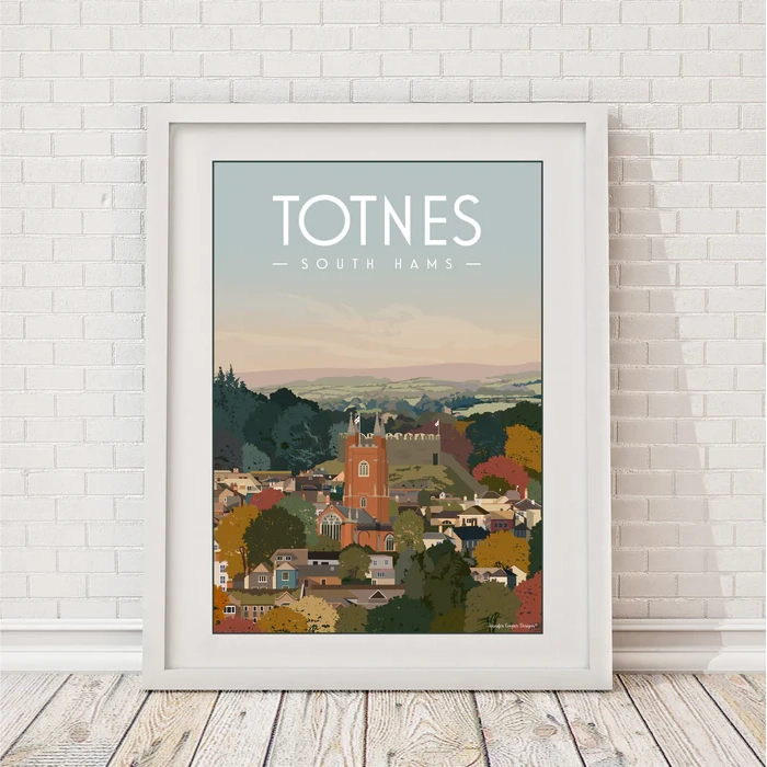 Totnes A4 Framed Print